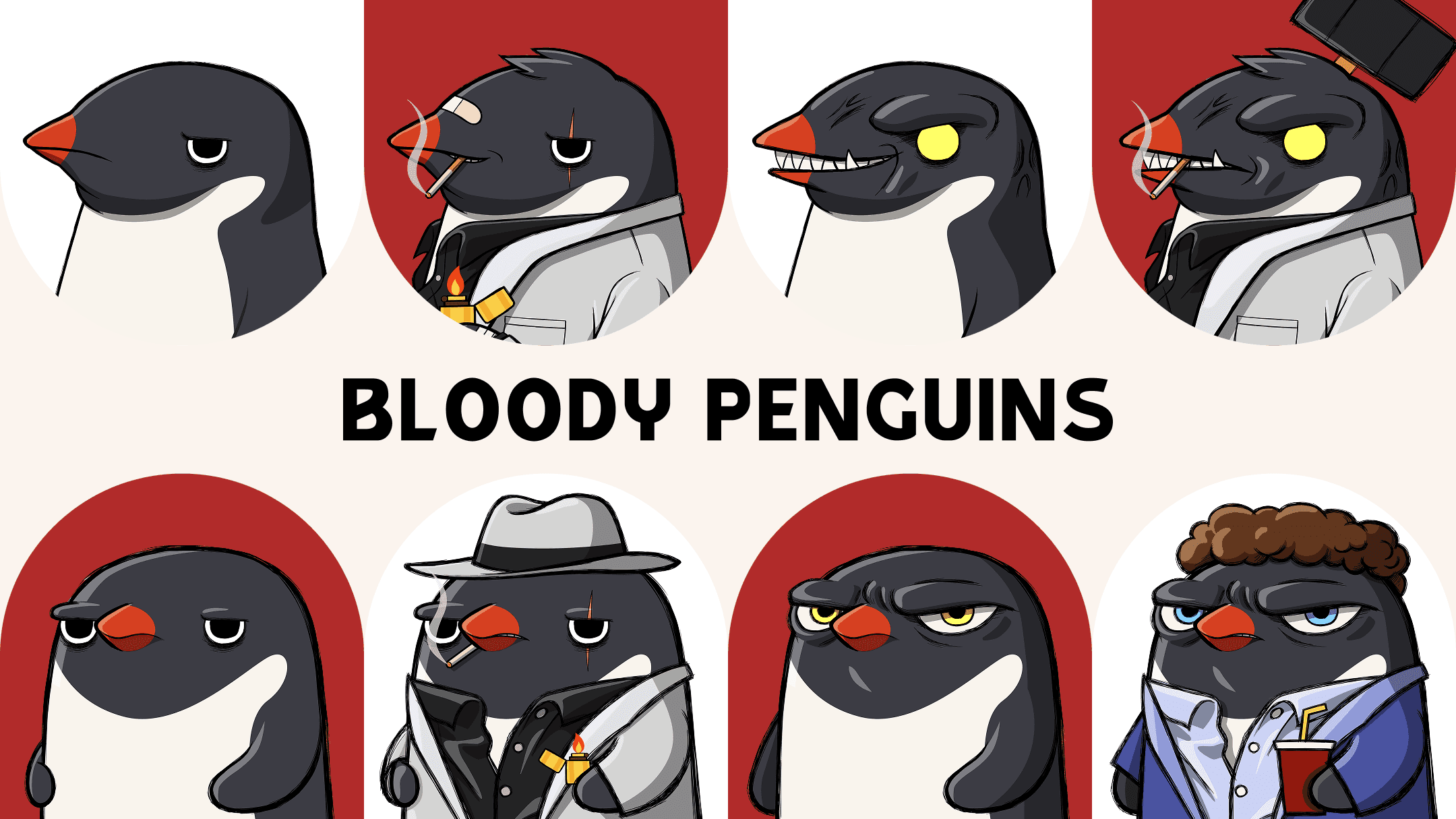 Bloody Penguins – Character Design by Clover Technology cover image
